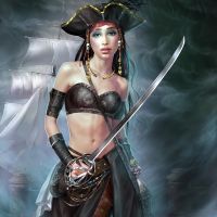 Yuehui Tang-Female Pirate By Yuehui Tang