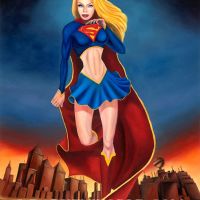 Sunset Supergirl