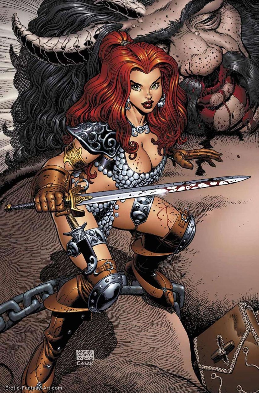 Arthur Adams-Red Sonja By