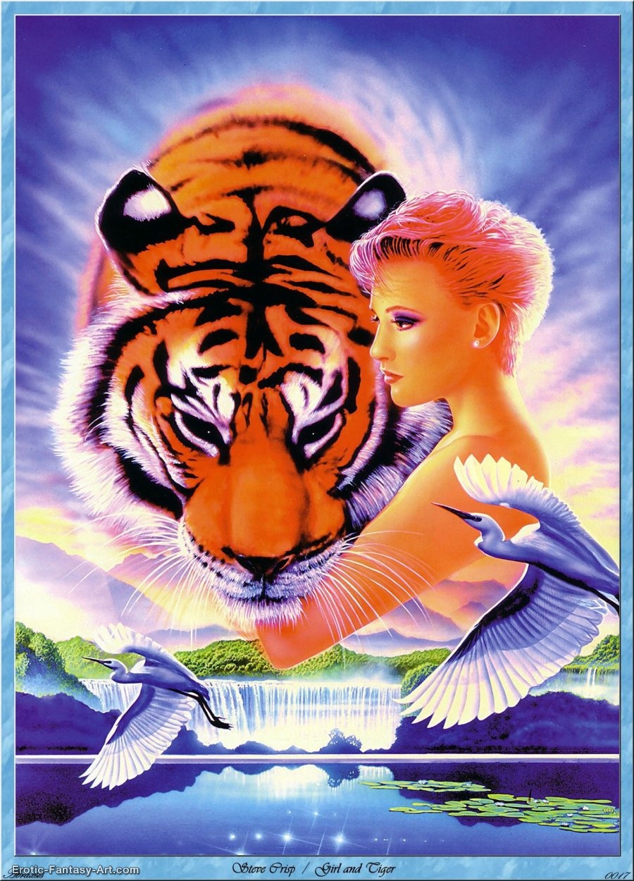 Steve_Crisp-Steve_Crisp_-_Girl_and_Tiger