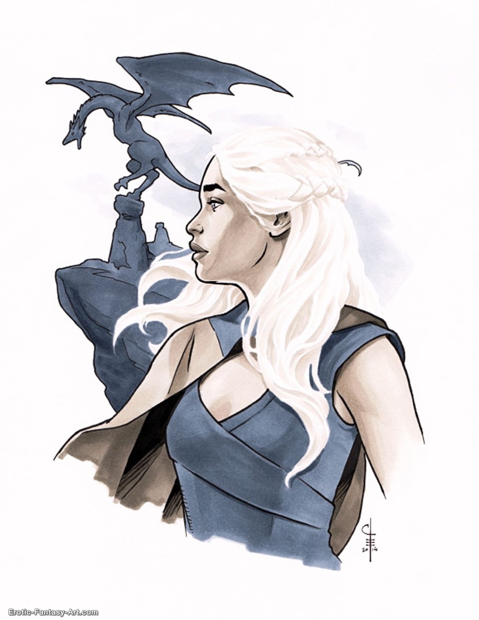 Chris_Evenhuis-Daenerys_Marker_Sketch_By_Chrisevenhuis-D7jfxkx