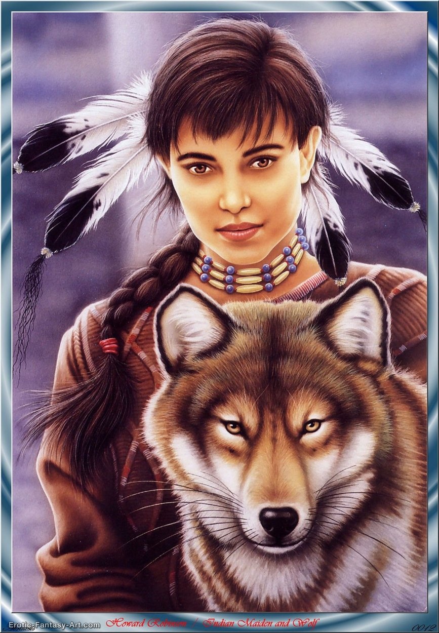 Howard_Robinson-Howard_Robinson_-_Indian_Maiden_and_Wolf