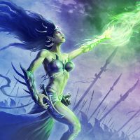 Jason_Engle-Dark_Elf_High_Sorceress_By_Jason_Engle