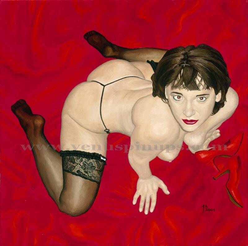 004 red shoes