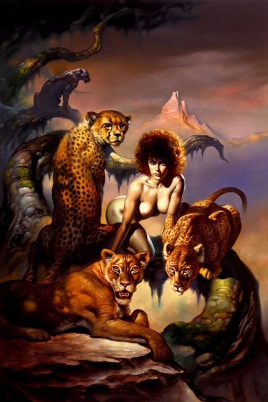 1987 Mistress Of The Cats By Boris Vallejo