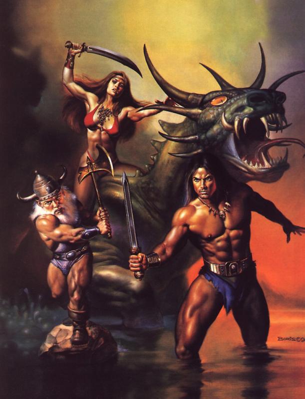 1991 Ouro Vallejo By Boris Vallejo