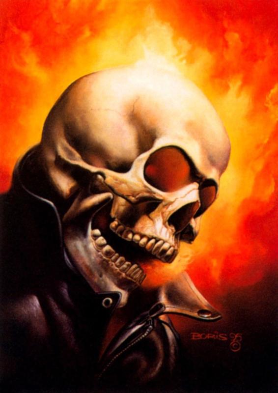 1995 Ghost Rider By Boris Vallejo