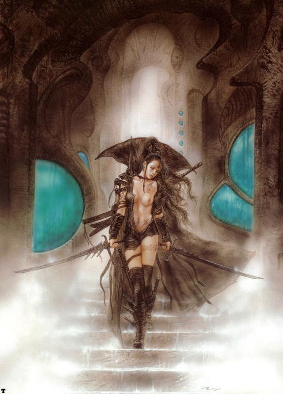 A Crown Disowned Alia And View Of Valley Of Dom By Luis Royo
