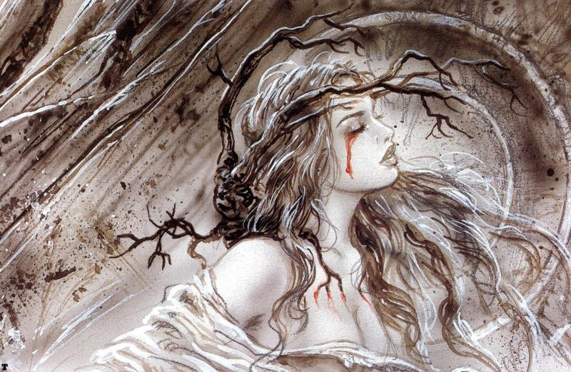 A Crown Disowned Avalanch Sketch 004 By Luis Royo