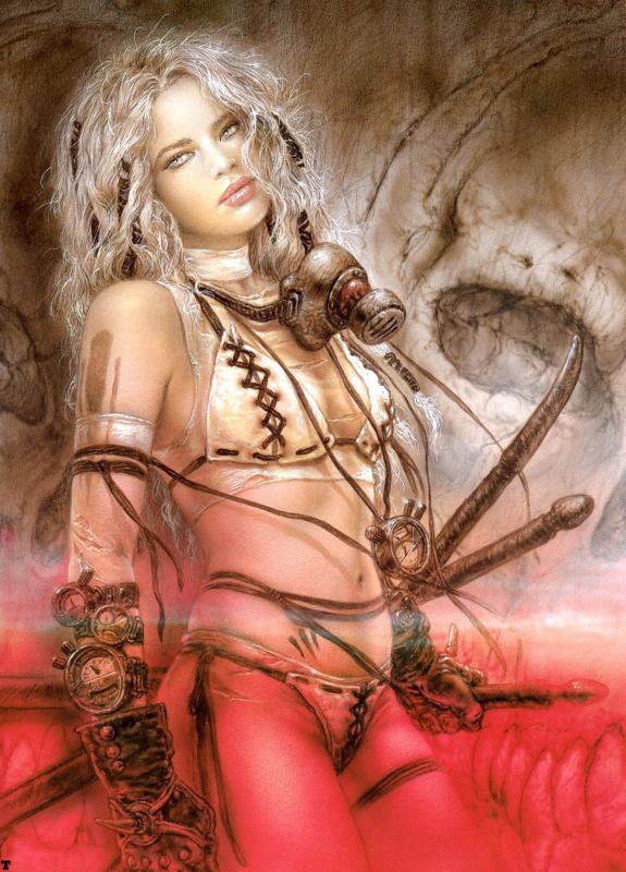 A Crown Disowned Underground In Magenta By Luis Royo