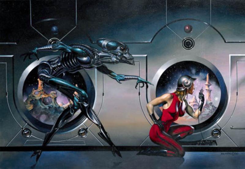 Alien Visitor By Boris Vallejo
