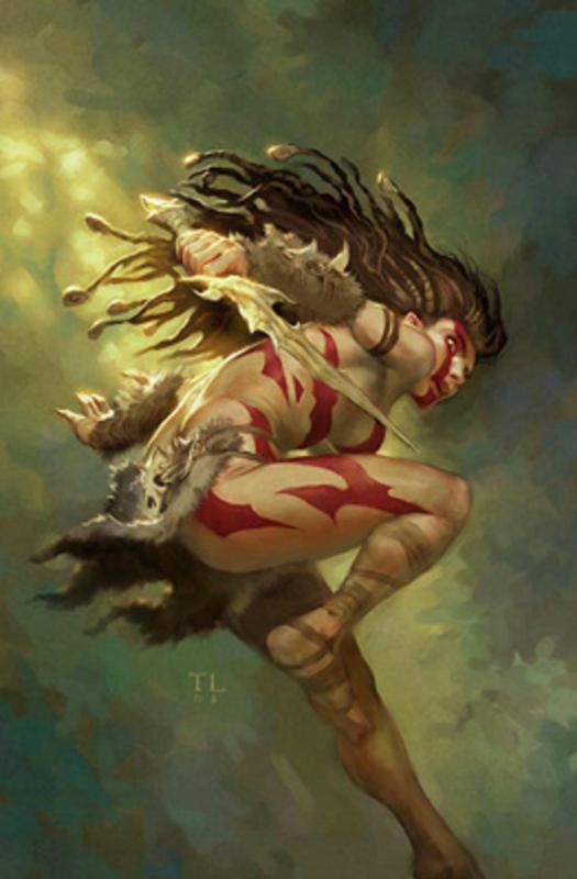 Amazon Leaping Far By Todd Lockwood