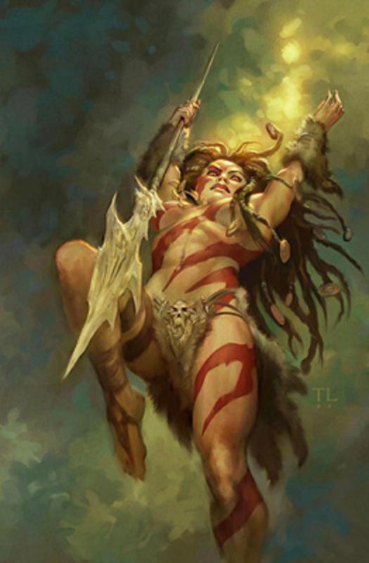 Amazon Leaping High By Todd Lockwood
