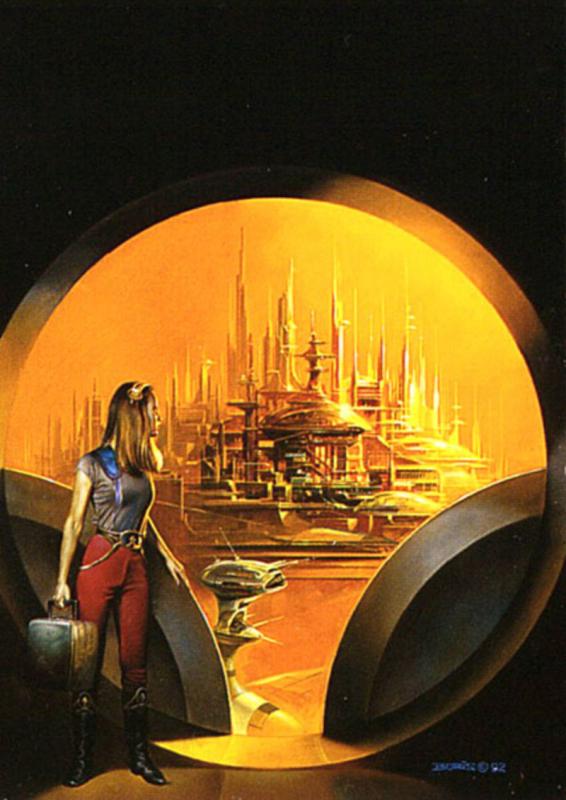 Arriving In The City By Boris Vallejo