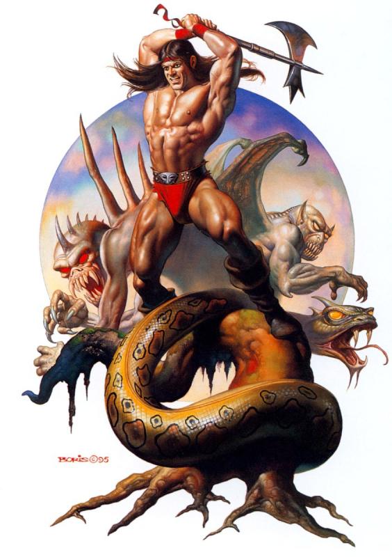 Axing The Nightmares 1 By Boris Vallejo