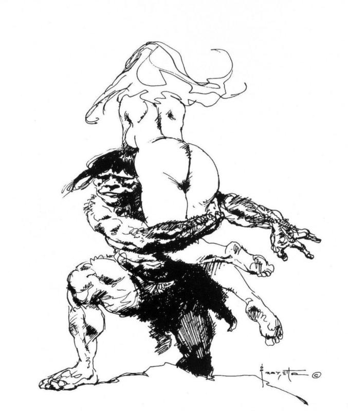 BW 014 By Frank Frazetta