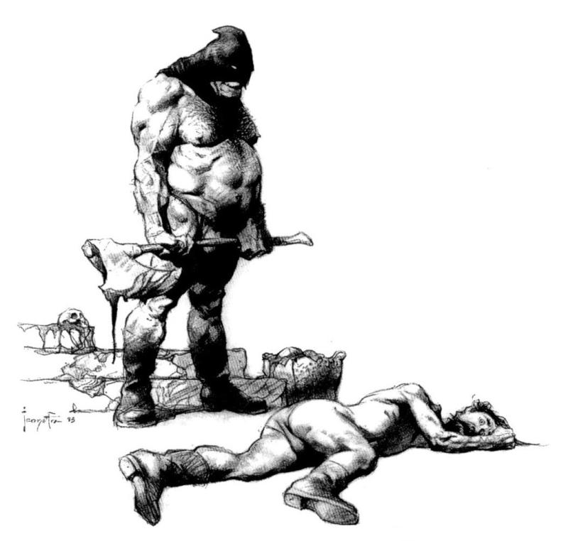 BW 016 By Frank Frazetta