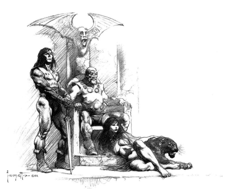 BW 020 By Frank Frazetta