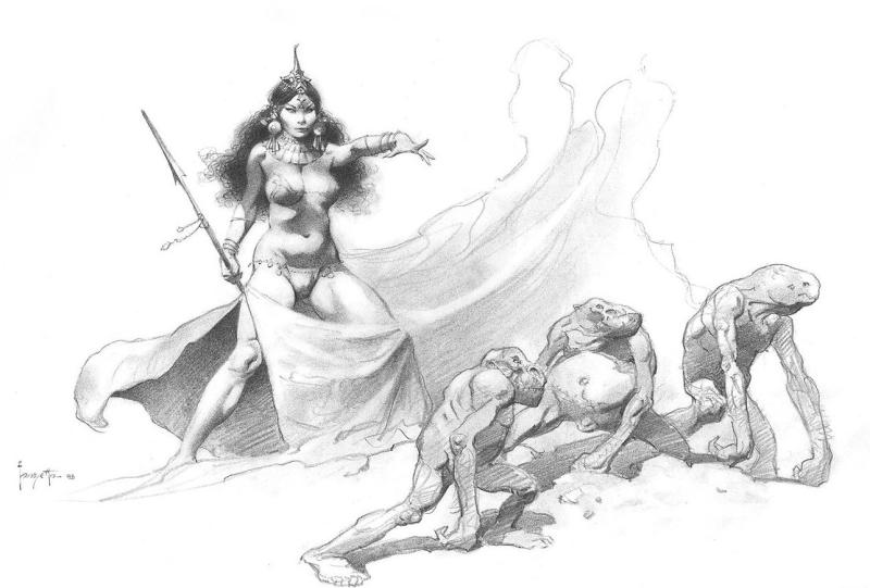BW 022 By Frank Frazetta