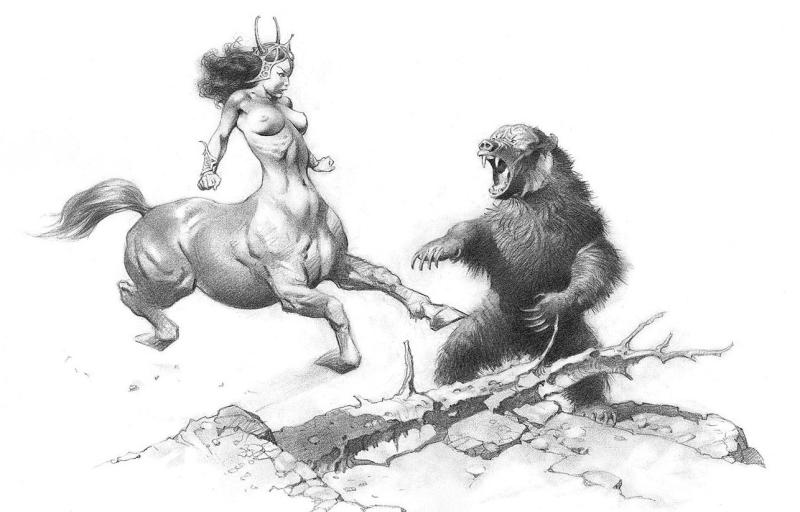 BW 024 By Frank Frazetta