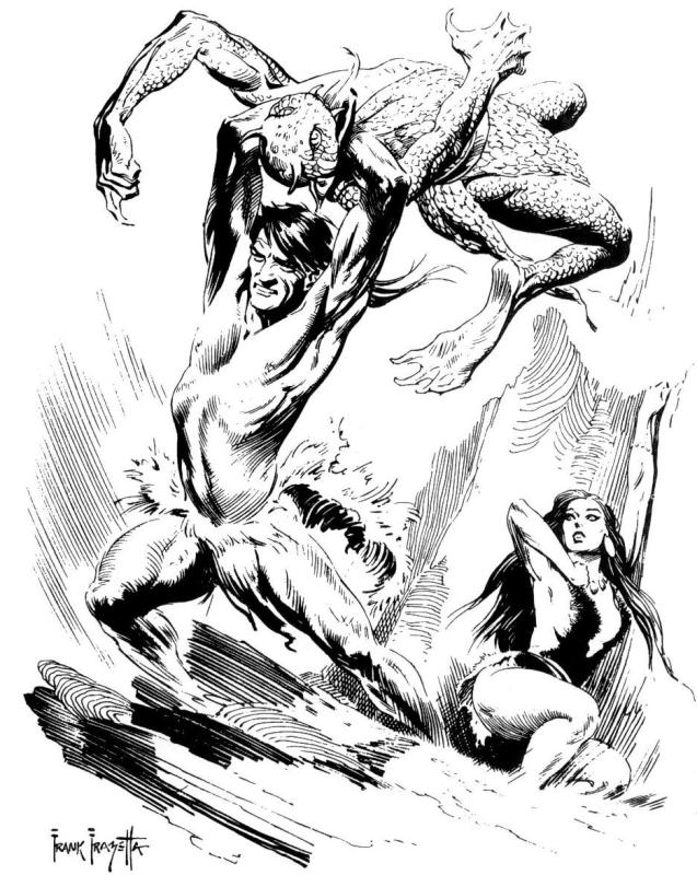 BW 025 By Frank Frazetta
