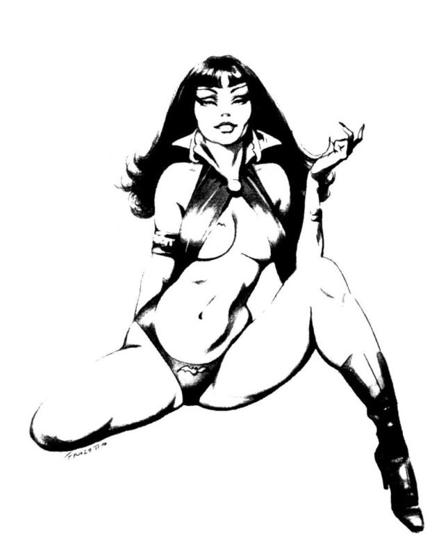BW 026 By Frank Frazetta