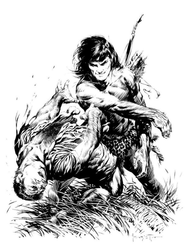 BW 027 By Frank Frazetta