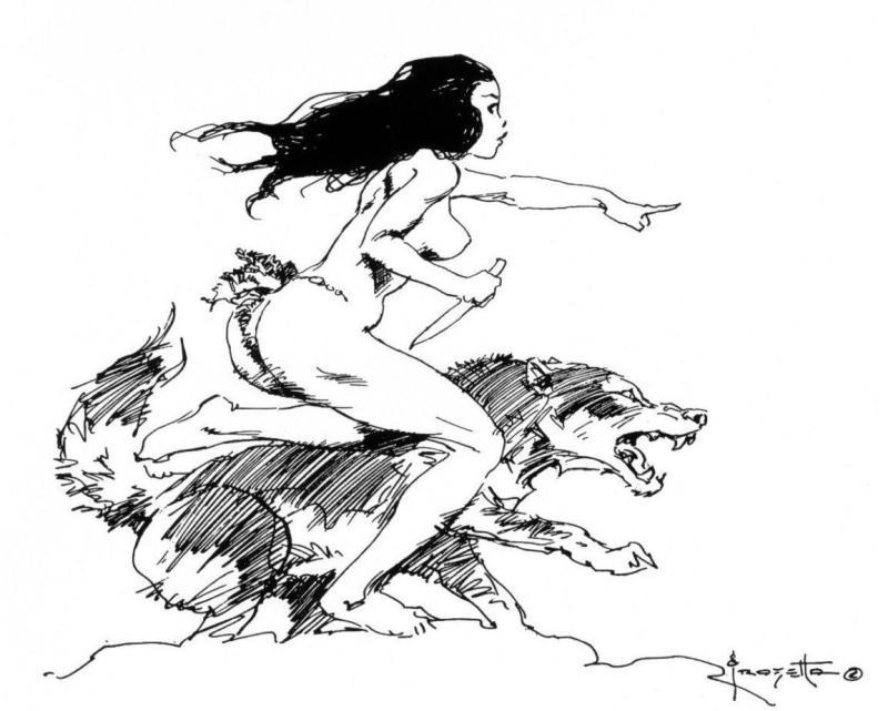 BW 028 By Frank Frazetta