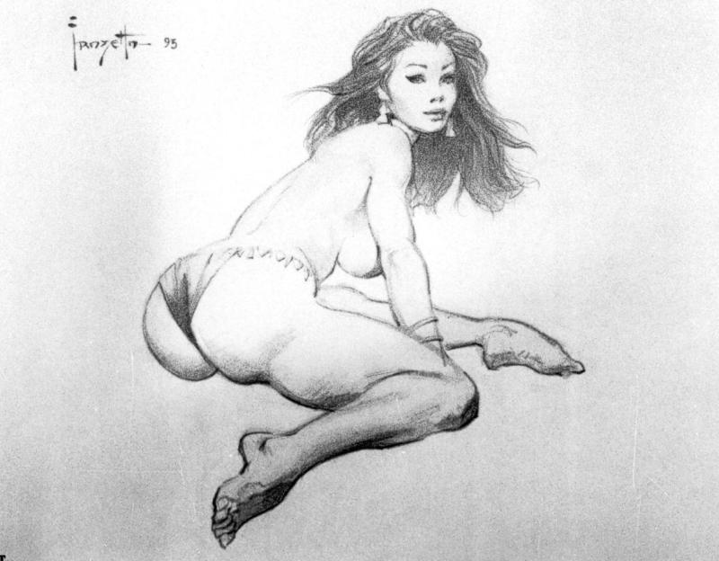 BW 032 By Frank Frazetta
