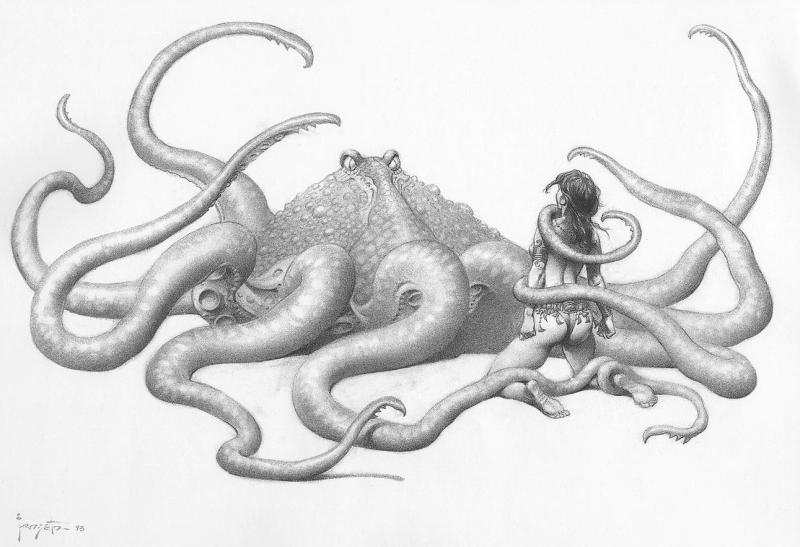 BW 033 By Frank Frazetta