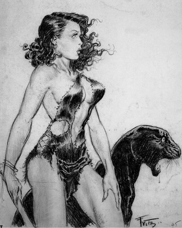 BW 035 By Frank Frazetta