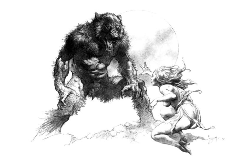 BW 036 By Frank Frazetta