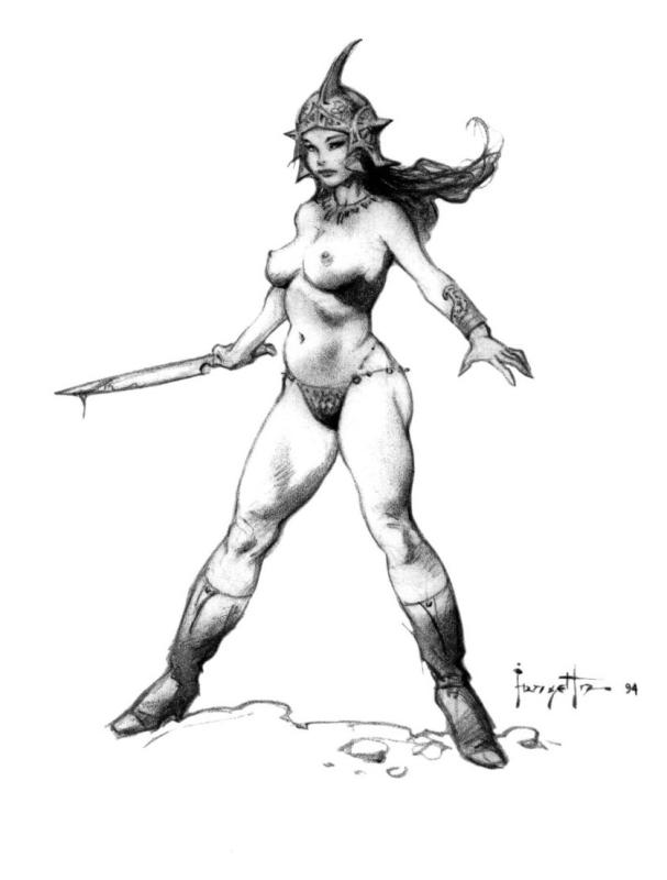 BW 039 By Frank Frazetta