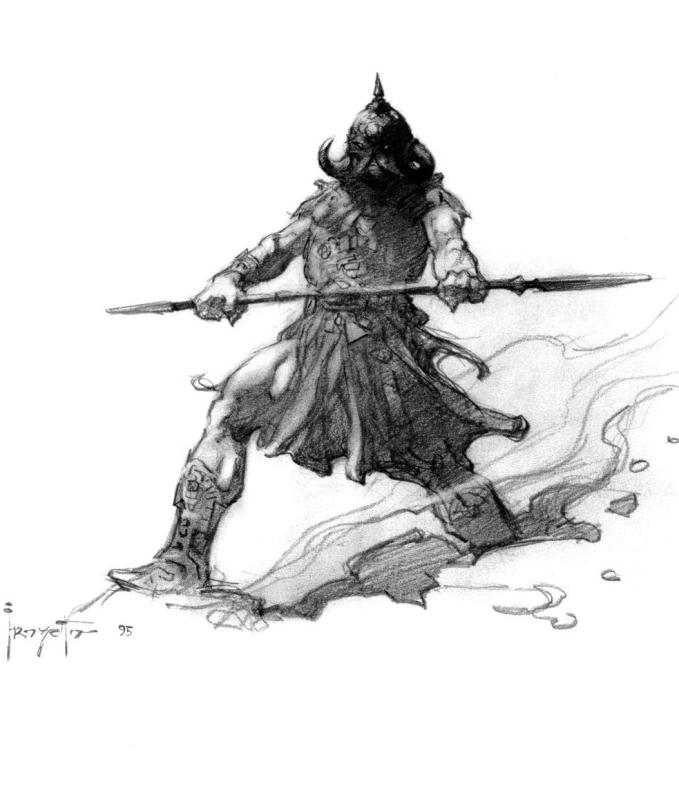 BW 040 By Frank Frazetta