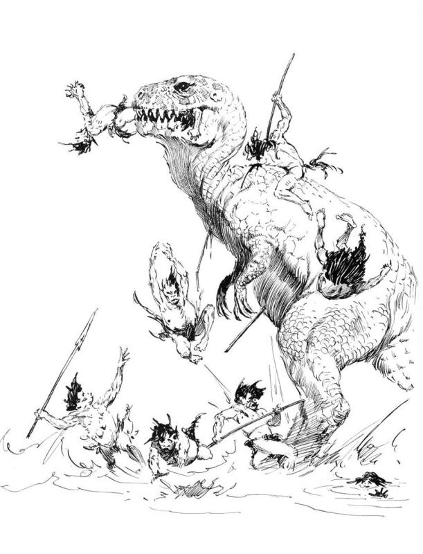 BW 041 By Frank Frazetta