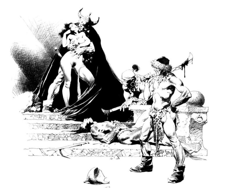 BW 042 By Frank Frazetta