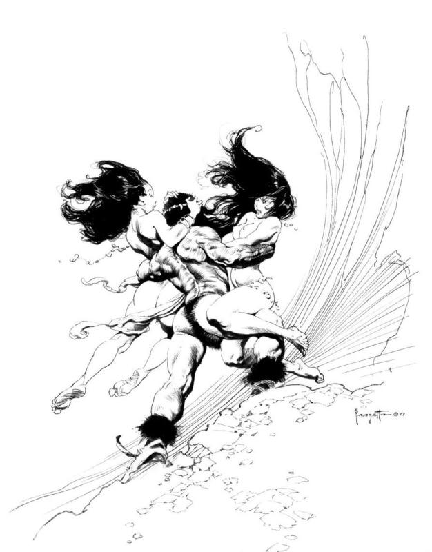 BW 043 By Frank Frazetta