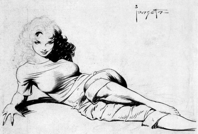 BW Came The Dawn By Frank Frazetta