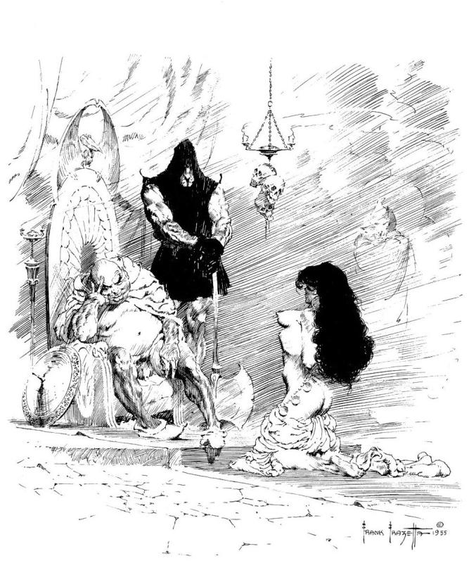 BW Executioner By Frank Frazetta