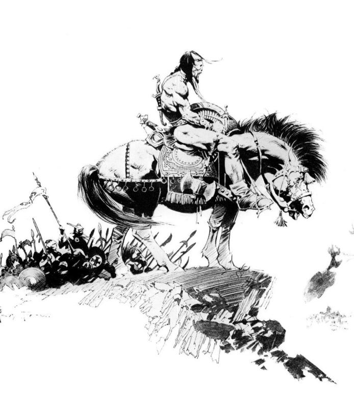 BW Kublaikhan II By Frank Frazetta