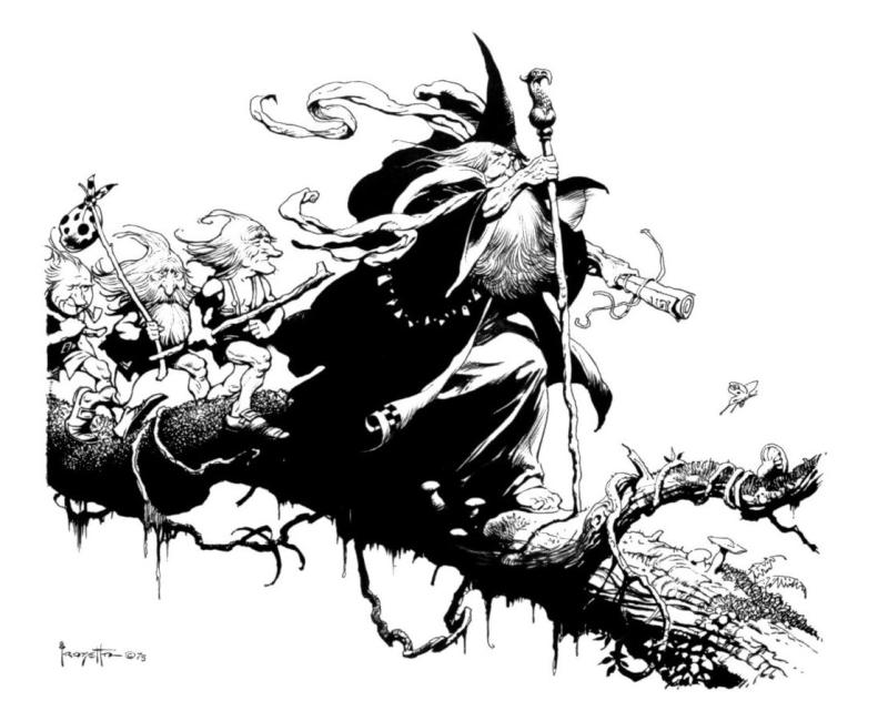 BW Lord Of The Rings III By Frank Frazetta