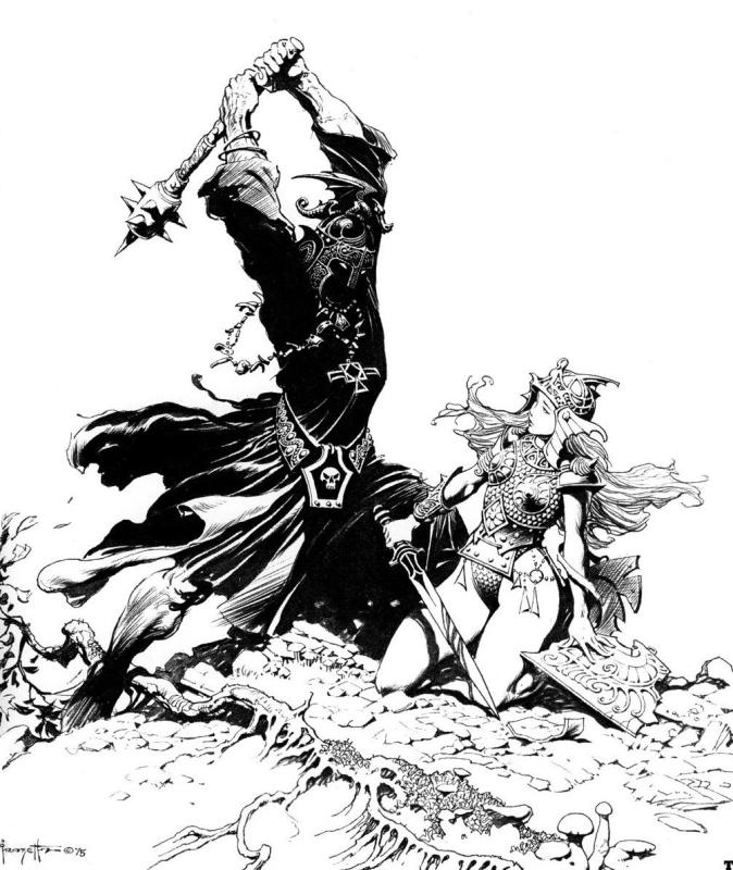 BW Lord Of The Rings I By Frank Frazetta