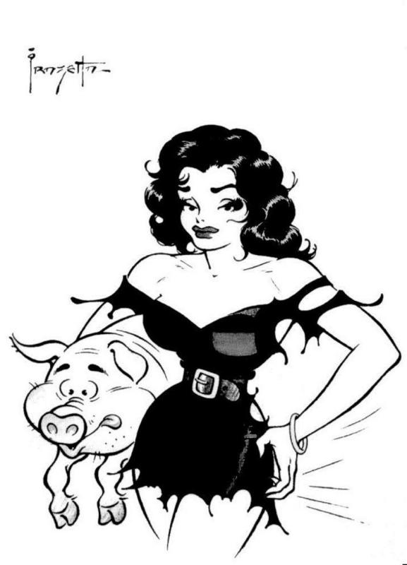 BW Moonbeam McSwine By Frank Frazetta