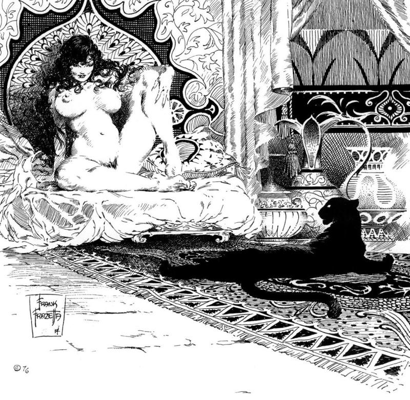 BW Sheba By Frank Frazetta