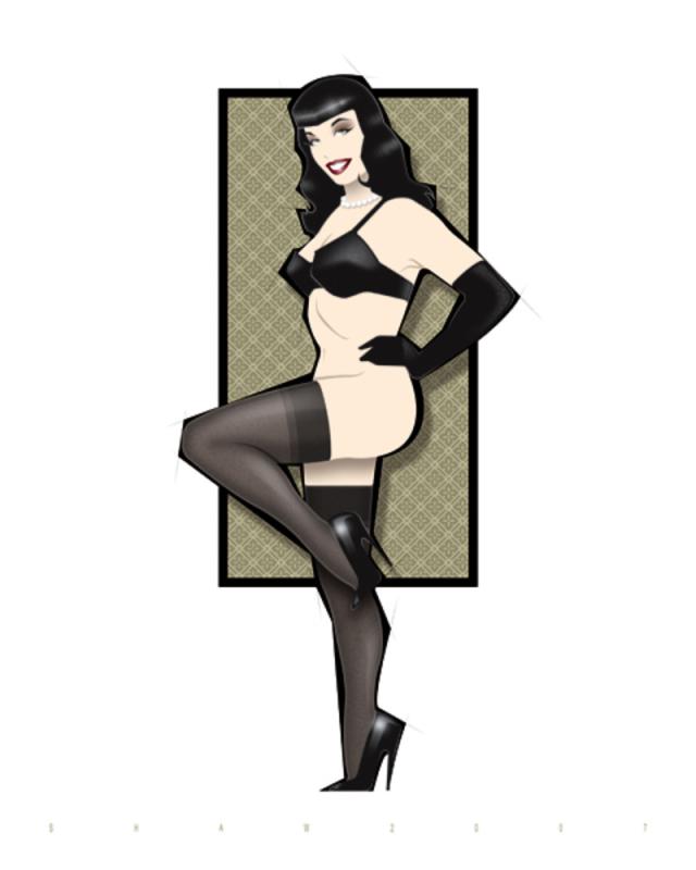 Bettie Page By Christopher Shaw