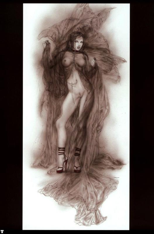 Black And Red By Luis Royo