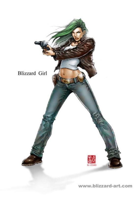 Blizzard Girl By Wang Wei
