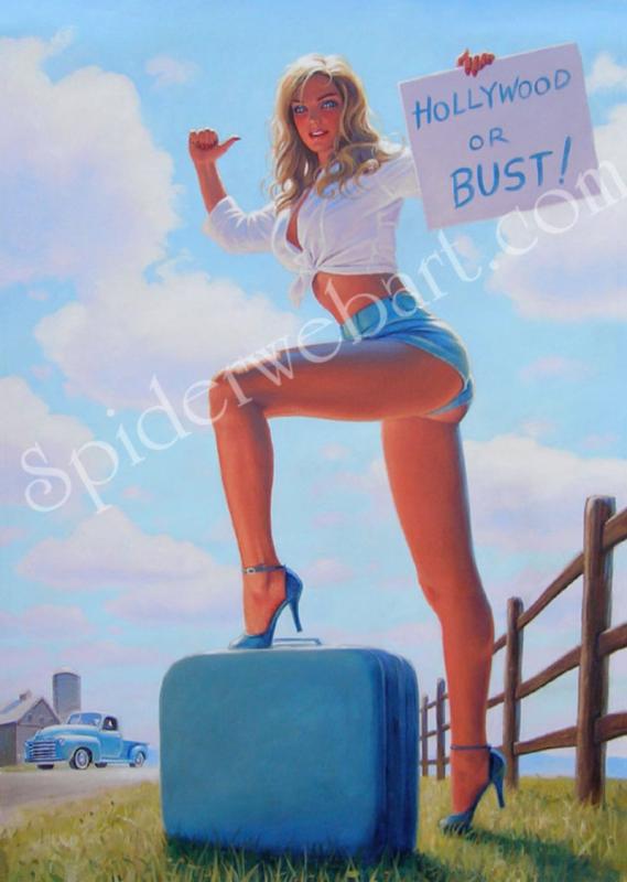 Blonde White And Blue By Greg Hildebrandt