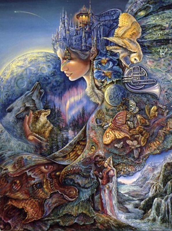 Blue Moon By Josephine Wall