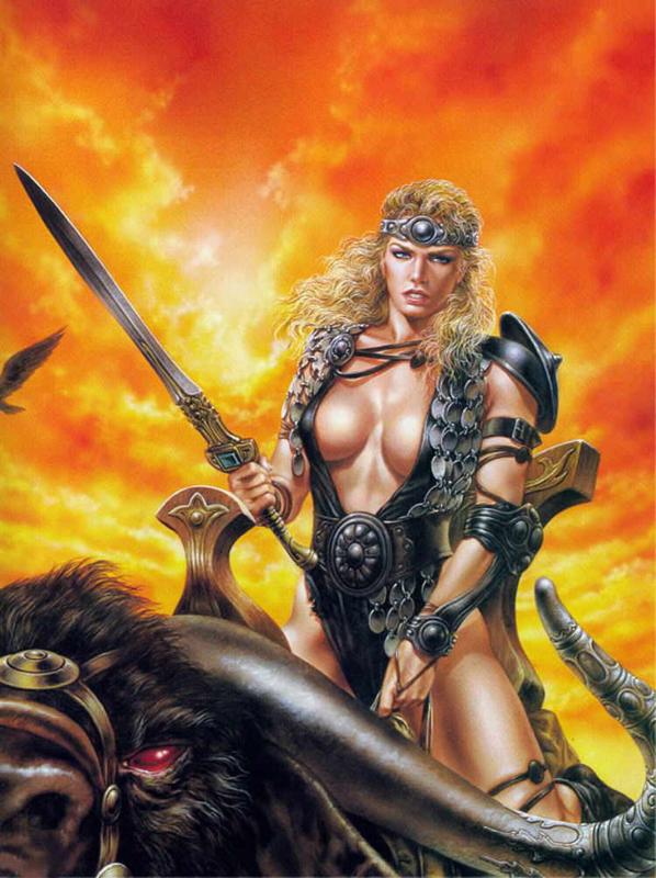 Buffalo Rider By Luis Royo